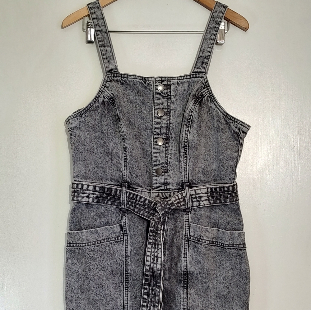 Universal Thread Black Denim Jumpsuit